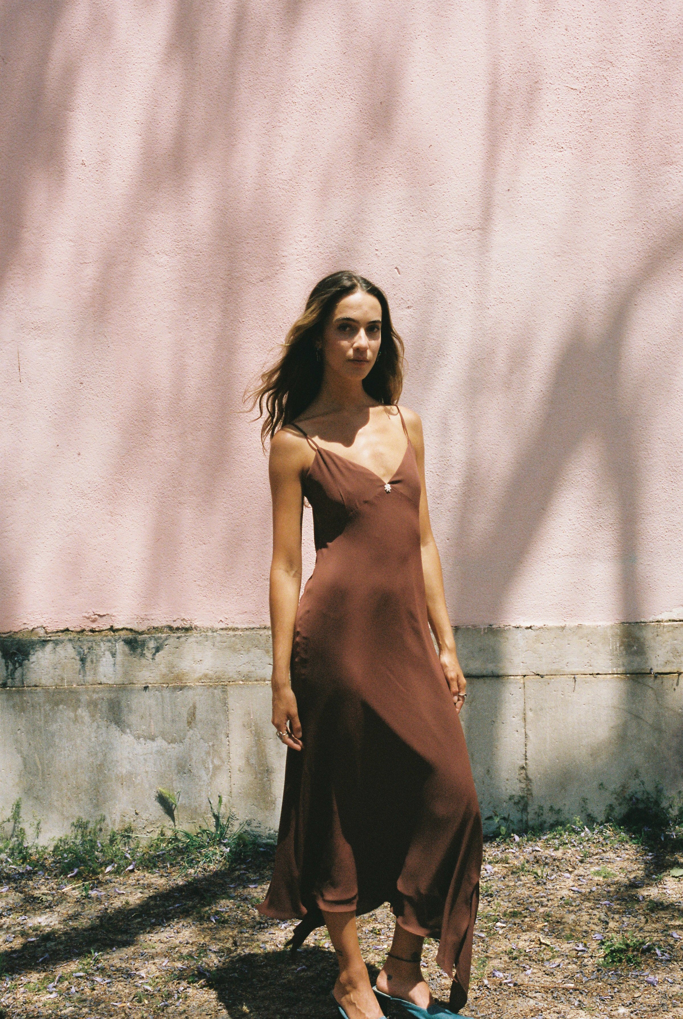Zoe Dress – Wheat and Rose